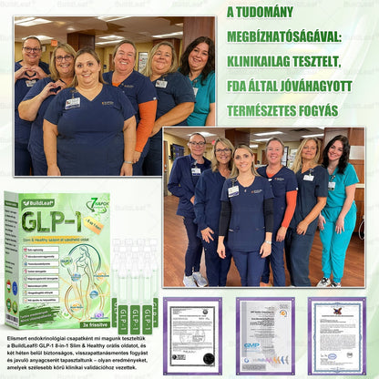 🍀BuildLeaf® GLP-1 8-az-1 Slim & Egészséges Oldat (Napi 1 adag · Eredmény 7 nap alatt),Segíti a fogyást, védi a szívet, szabályozza a cukorszintet, javítja az emésztést és az ízületeket — miközben feszesíti a bőrt és növeli az energiát.