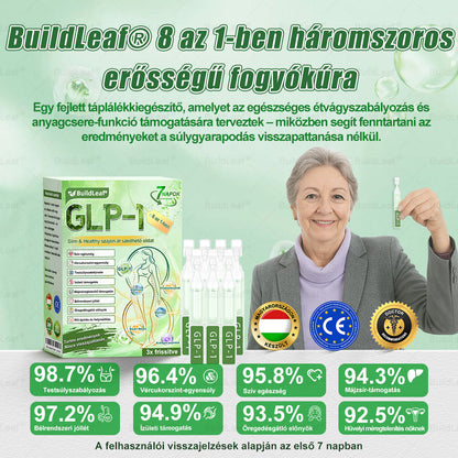 🍀BuildLeaf® GLP-1 8-az-1 Slim & Egészséges Oldat (Napi 1 adag · Eredmény 7 nap alatt),Segíti a fogyást, védi a szívet, szabályozza a cukorszintet, javítja az emésztést és az ízületeket — miközben feszesíti a bőrt és növeli az energiát.